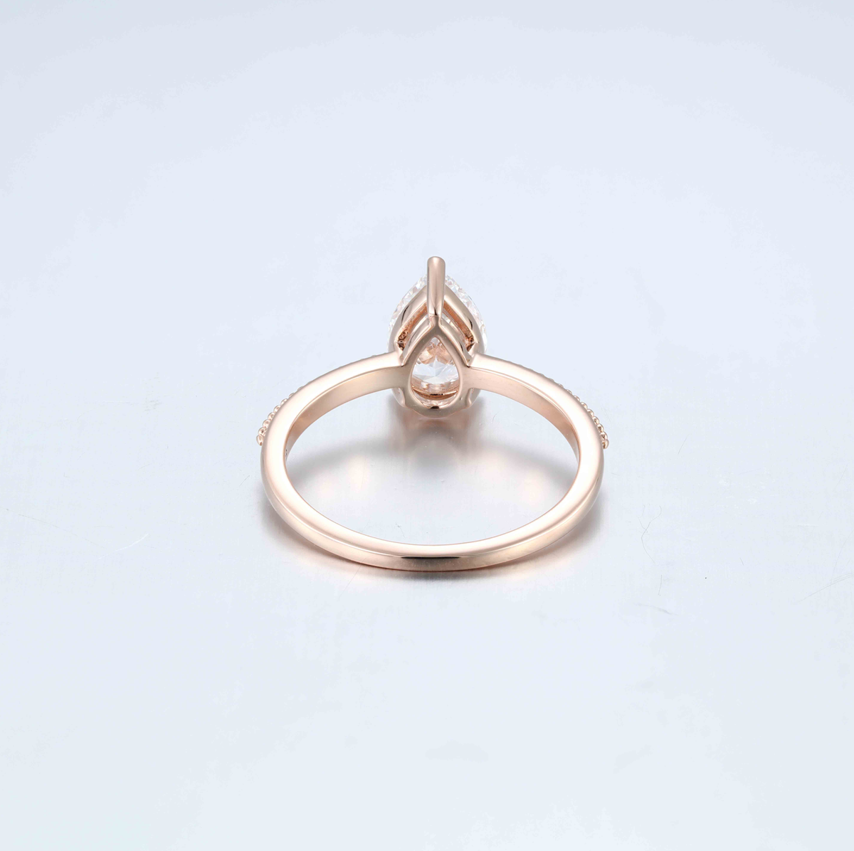 1.0CT~5.0CT Pear cut Lab Grown Diamond Engagement Ring