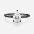 1.0CT~5.0CT Pear cut Lab Grown Diamond Engagement Ring