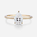 1.0CT~5.0CT Pear cut Lab Grown Diamond Engagement Ring