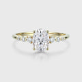 1.5Carat Oval cut Moissanite Engagement Ring
