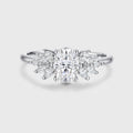 1.0Carat Oval cut Moissanite Engagement ring
