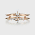 North star diamond Minimalist Engagement Ring