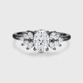 1.0Carat Oval cut Moissanite Engagement ring