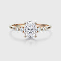 1.5Carat Oval cut Moissanite Engagement Ring