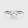 1.5Carat Oval cut Moissanite Engagement Ring