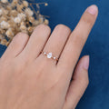 Pear cut Moissanite Engagement ring 