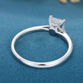 Princess cut Moissanite Solitaire Engagement ring 