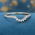 Moissanite | diamond half eternity Wedding Band Ring 