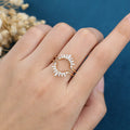 Double Diamond | Moissanite Curved Wedding Band Ring 