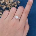 1.25 Carat Cushion cut Moissanite Halo Engagement Ring 