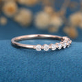 Moissanite | Diamond Half Eternity Wedding (Anniversary)Band 