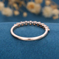 Moissanite | Diamond Half Eternity Wedding (Anniversary)Band 