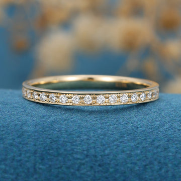 Eternity Moissanite Matching Wedding Band 
