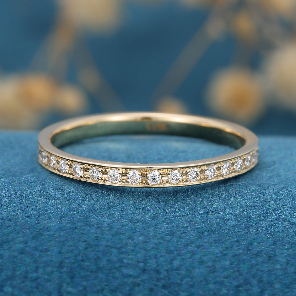 Eternity Moissanite Matching Wedding Band 